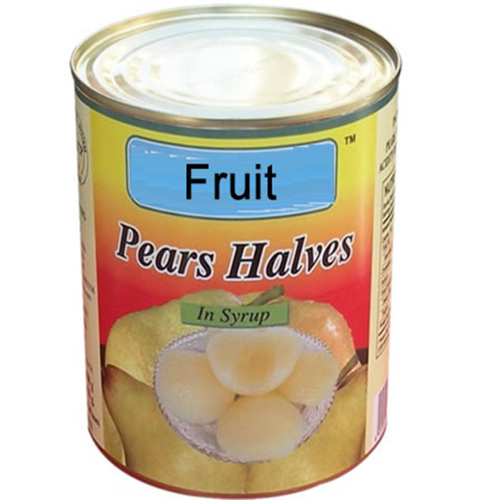 820g  canned pear halves