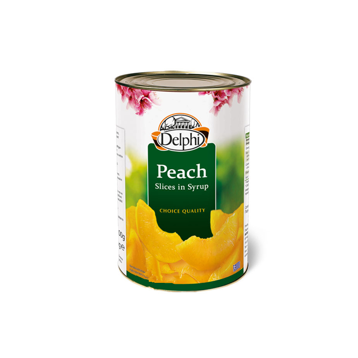 425g freshly made organic sliced peaches