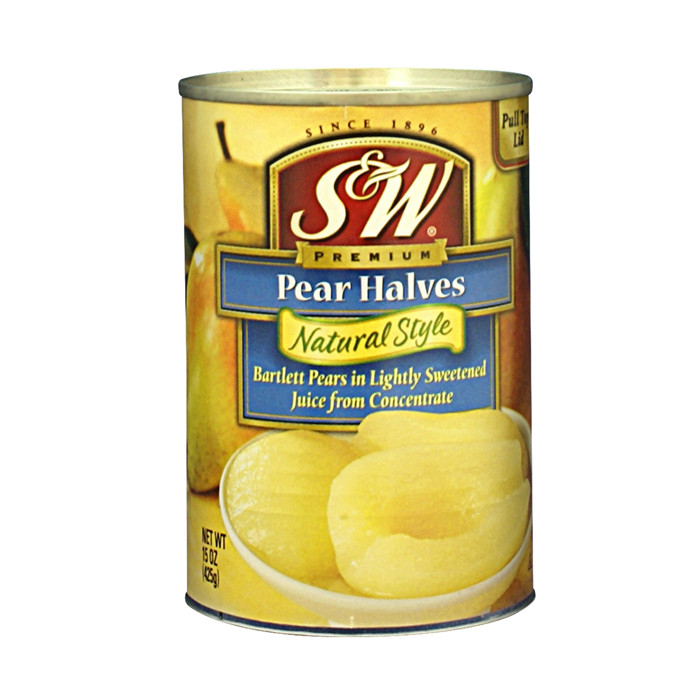 425g canned pear half in light syrup
