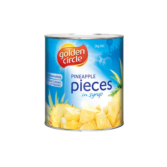 3000g canned pineapple pieces