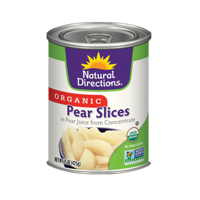 seasonal canned Pear