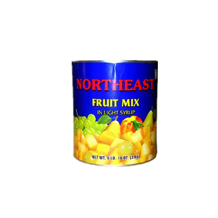 3000g canned fruit cocktail in heavy syrup