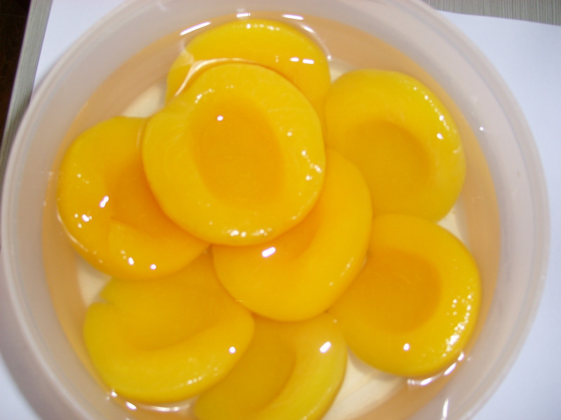 Canned peach tips