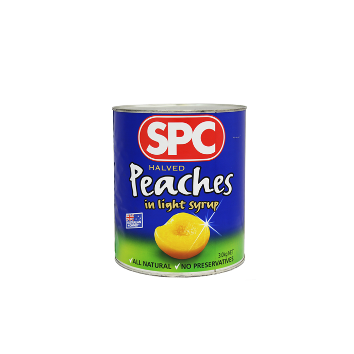 3000g canned peach in light syrup