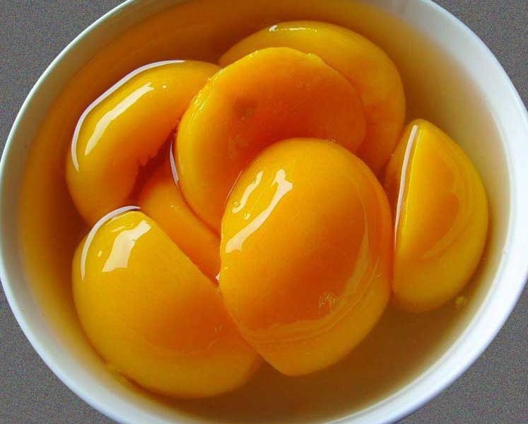 Canned peaches tips