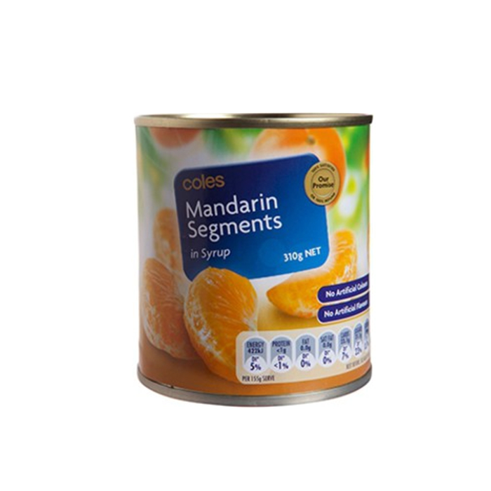 3000g canned mandarin orange in light syrup