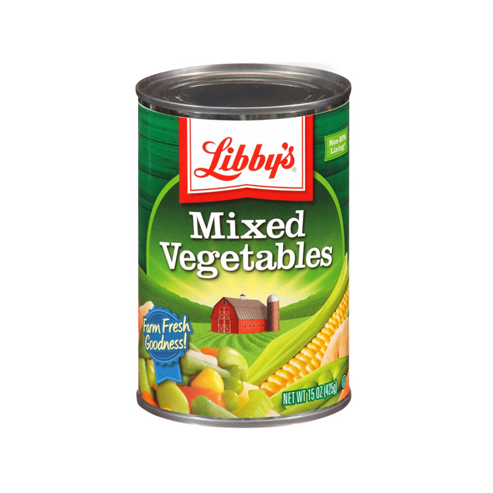 canned mixed vegetables factory