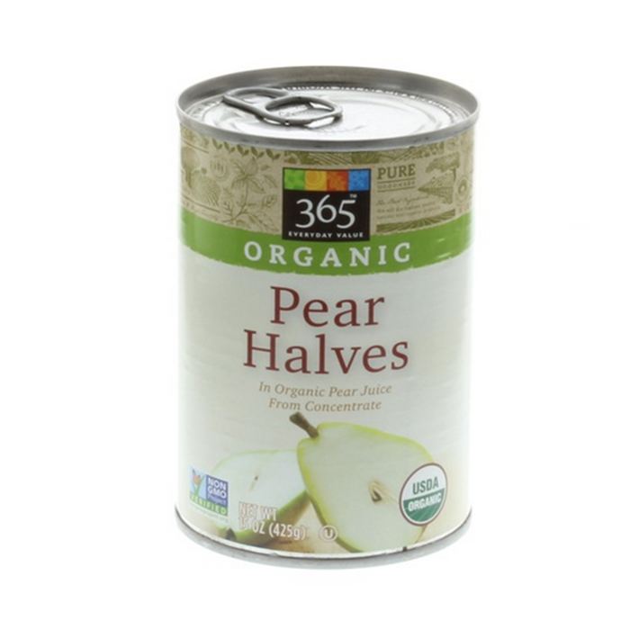 canned bartlett pear