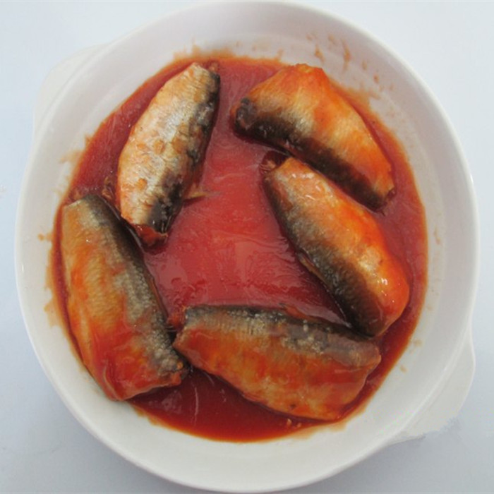 Canned sardine fish in brine