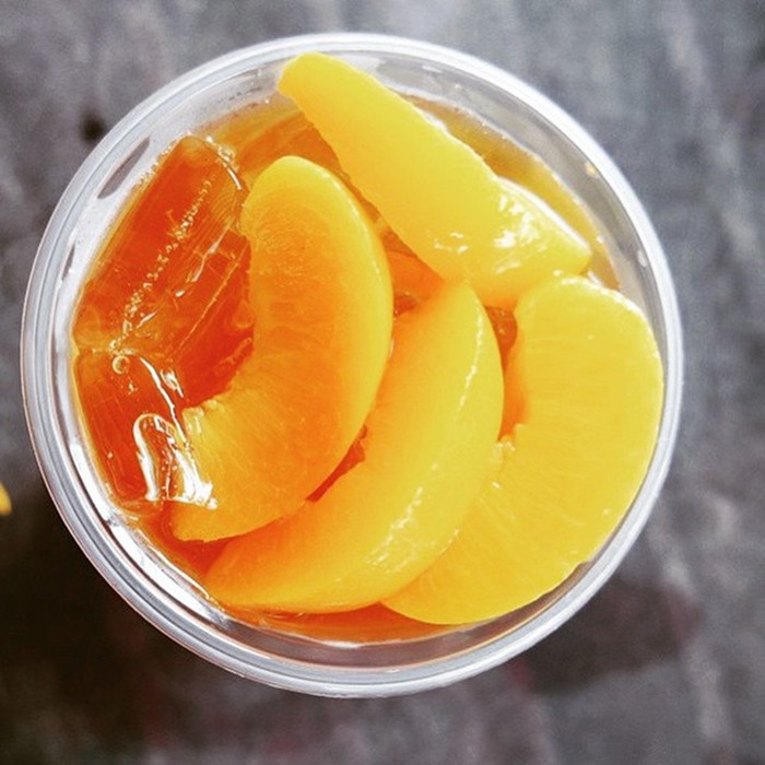 820g canned peach in heavy syrup