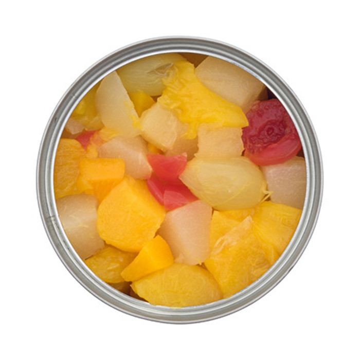 canned fruit cocktail in light syrup