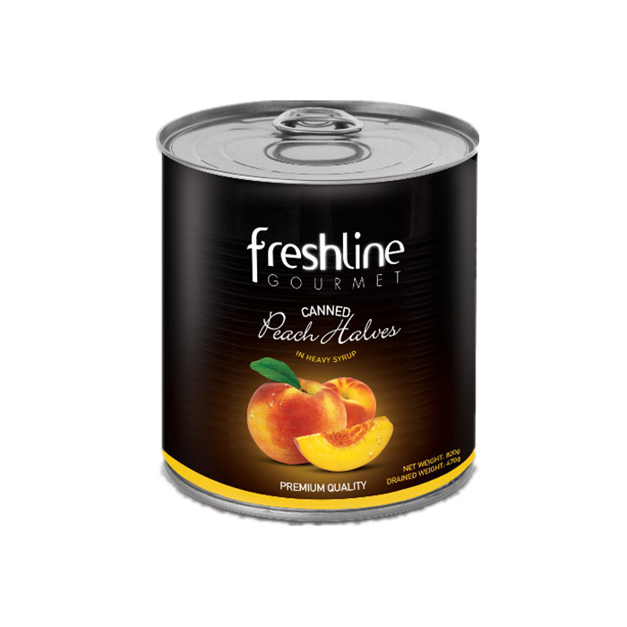 820g canned  peach factory