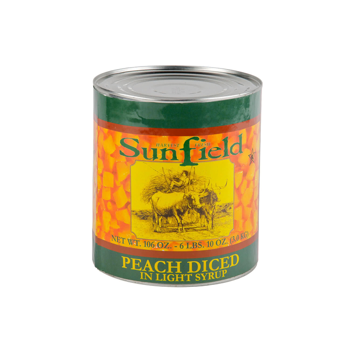 canned peach diced