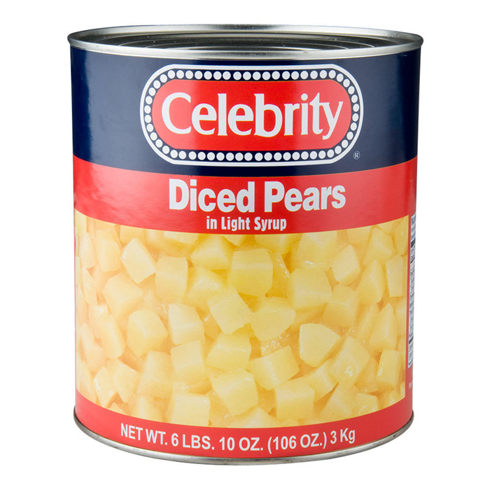 canned pear diced