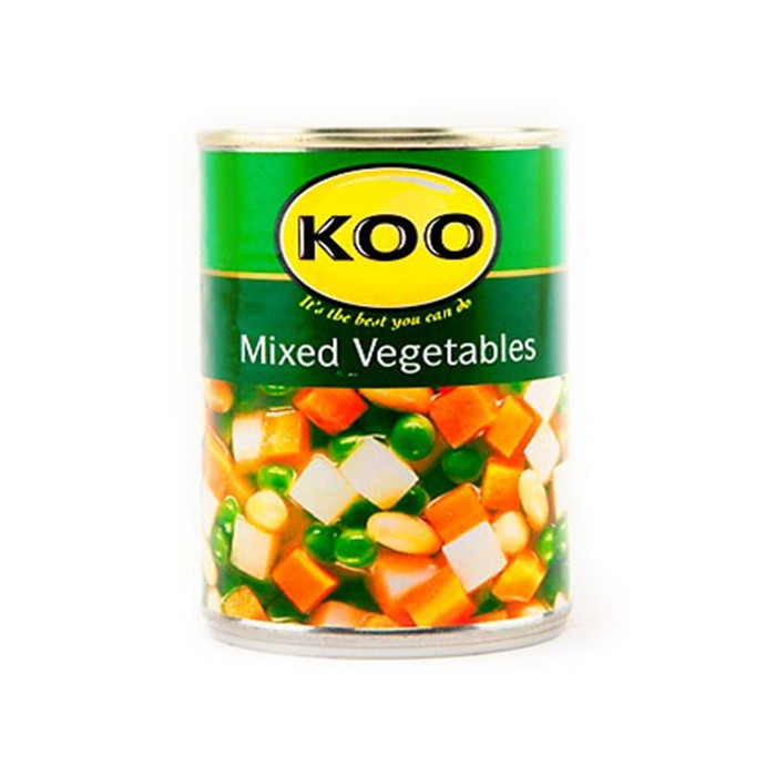 184g quality Canned Mixed Vegetables.