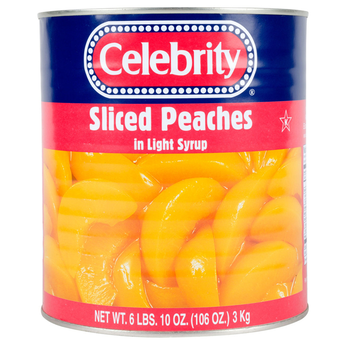 canned peach sliced